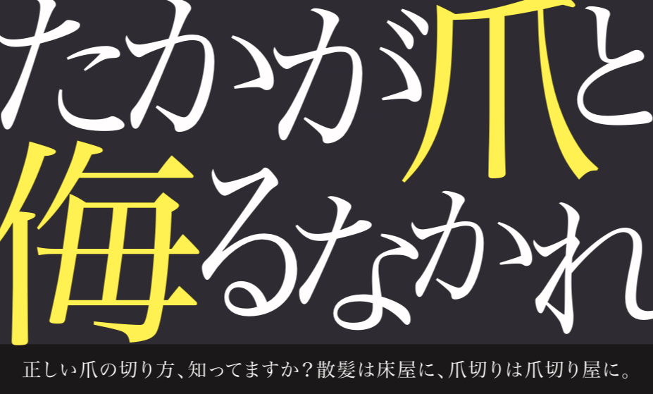 たかが爪と侮るなかれ　２