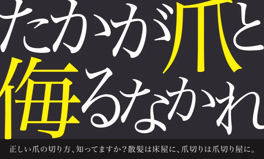 たかが爪と侮るなかれ　２